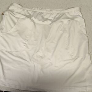 White Athletic Skort